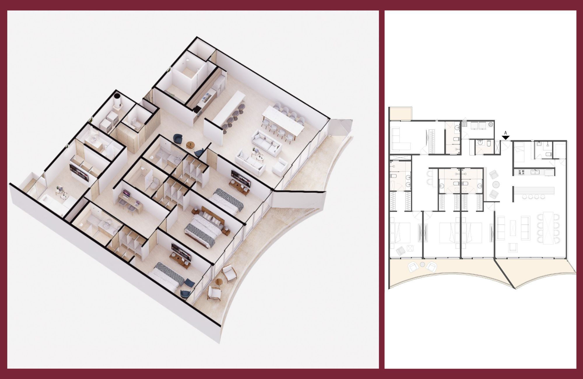 Ocean View Penthouse, Rooftop, Cinema, Pre-construction, Sea Boardwalk, Cozumel