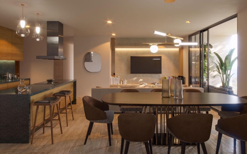 Condominium with 25 amenities, dog park, pool for sale North Zone, Merida