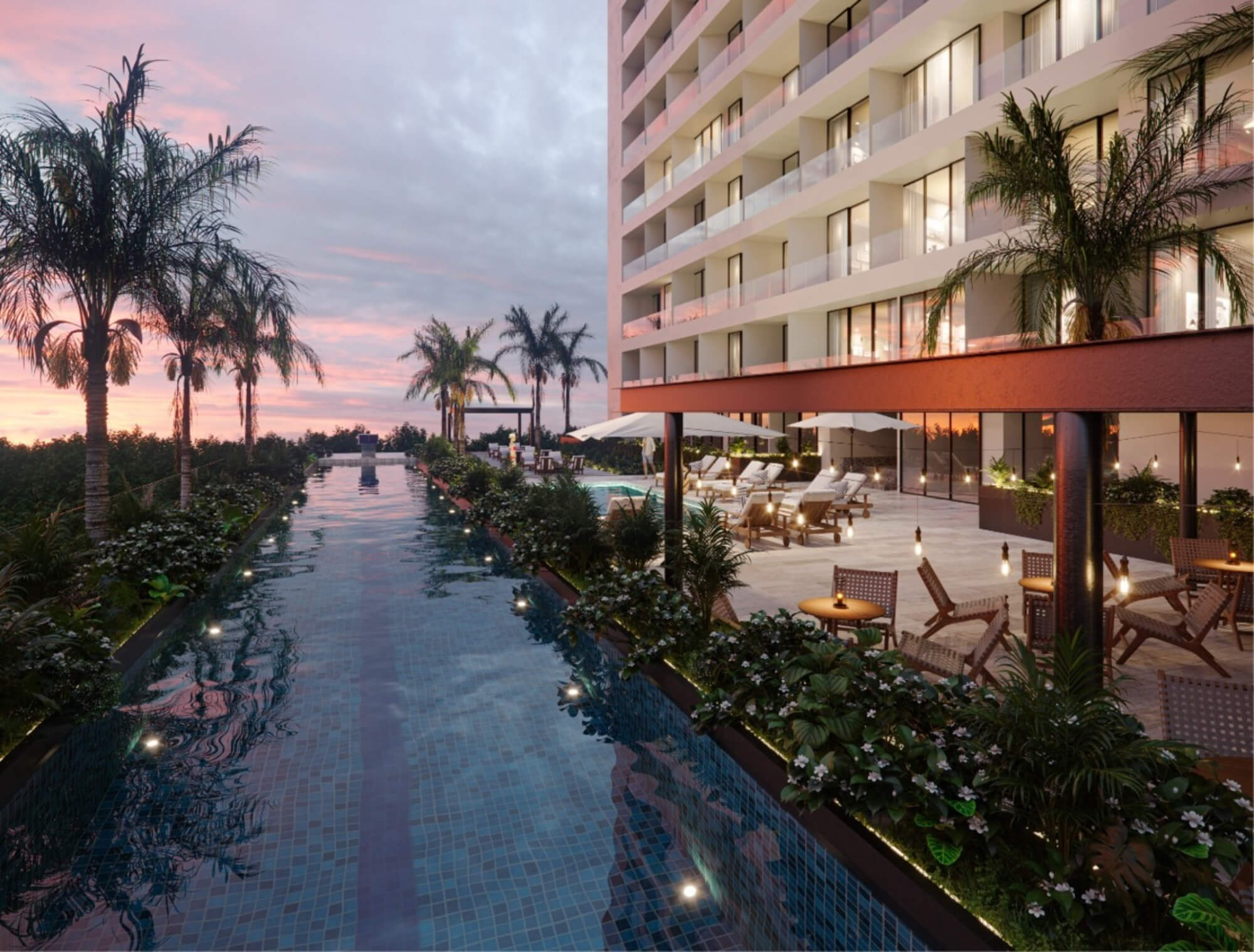 Ocean view condominium with beach club, for sale Chicxulub Puerto, Merida