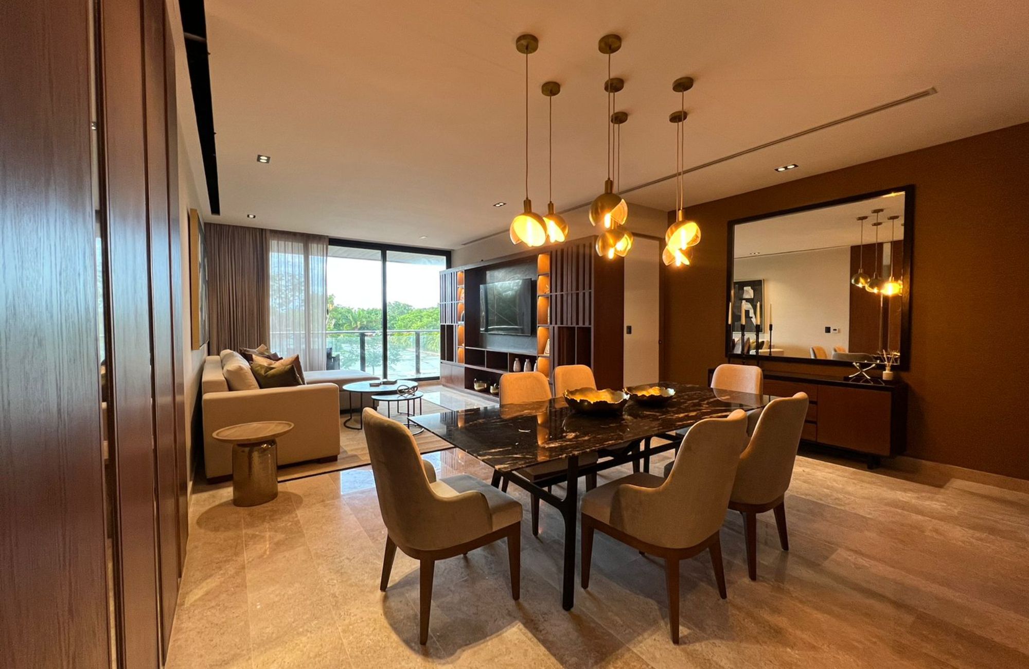 Condo with a pool by the sea and terrace, for sale in San Crisanto, Yucatan.