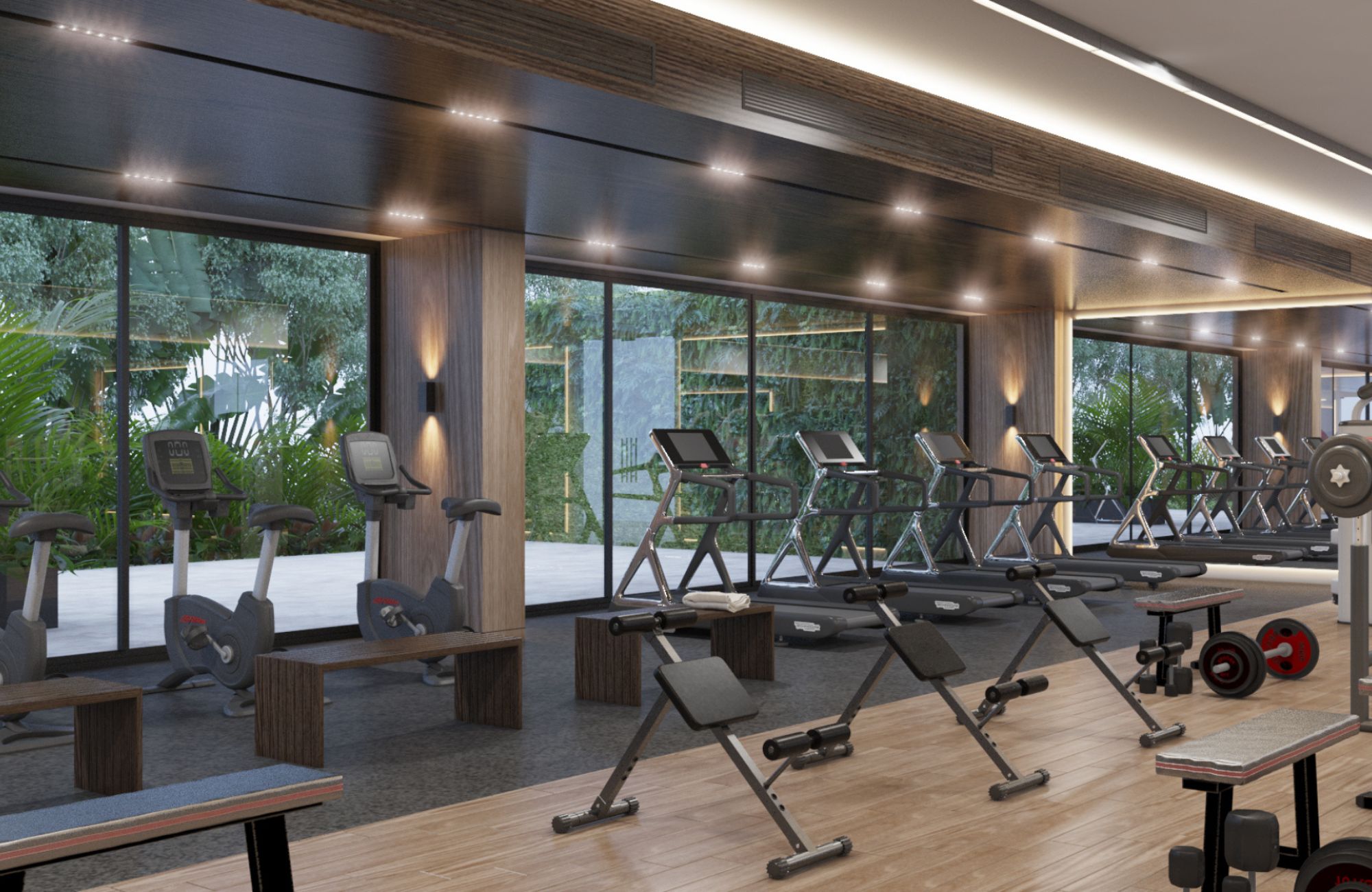 Condo con alberca privada, simulador de golf, Cine, venta, Zona Norte, Merida.