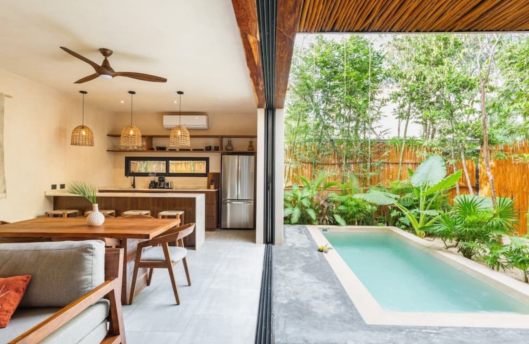 House with pool in gated community, Tulum, for sale