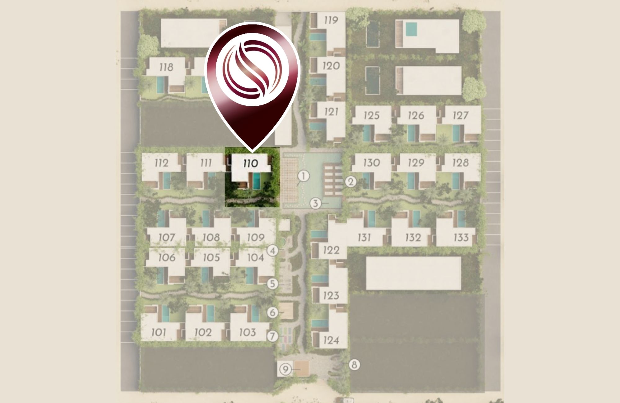 House with pool in gated community, Tulum, for sale