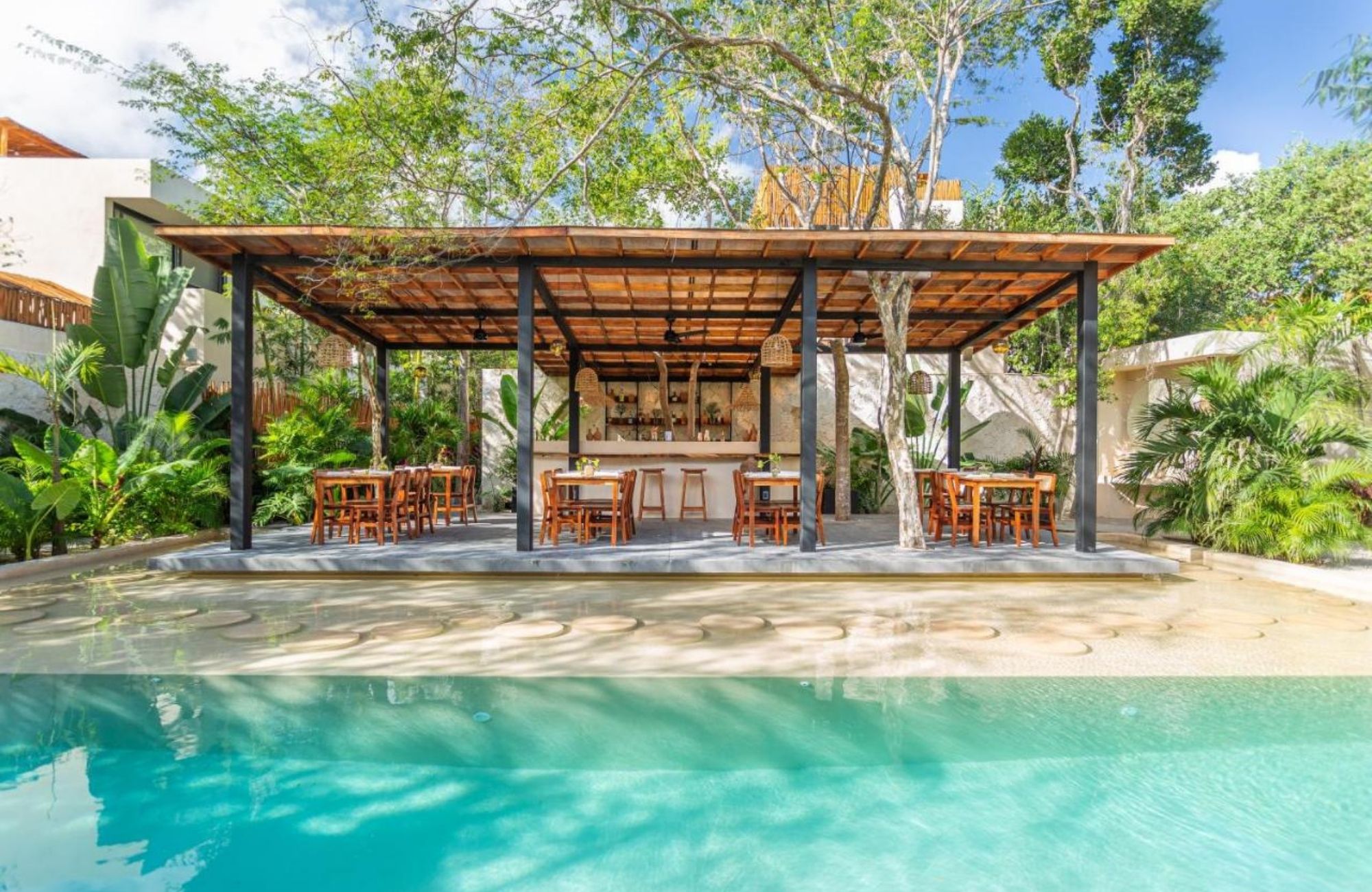 House with pool in gated community, Tulum, for sale