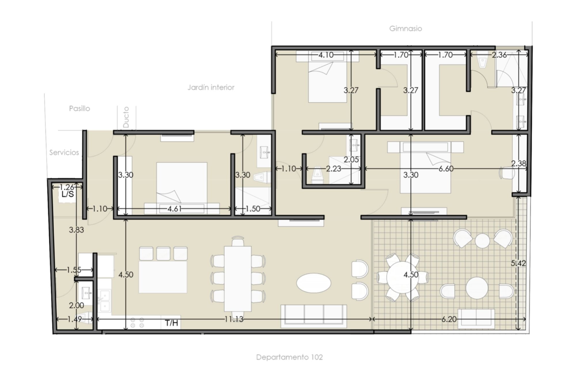 Apartment with Ocean View, Pre-Construction, Downtown Playa del Carmen
