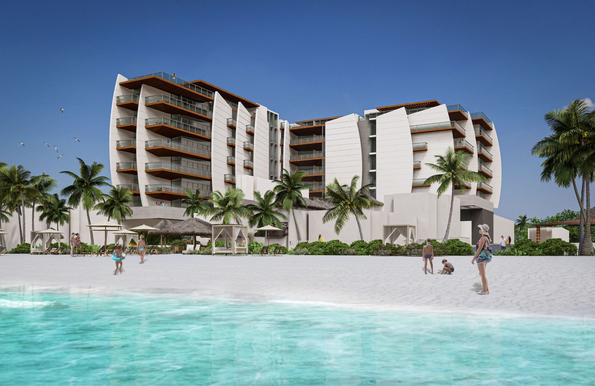 Luxury condominium, beach club, golf course, for sale, Playa del Carmen