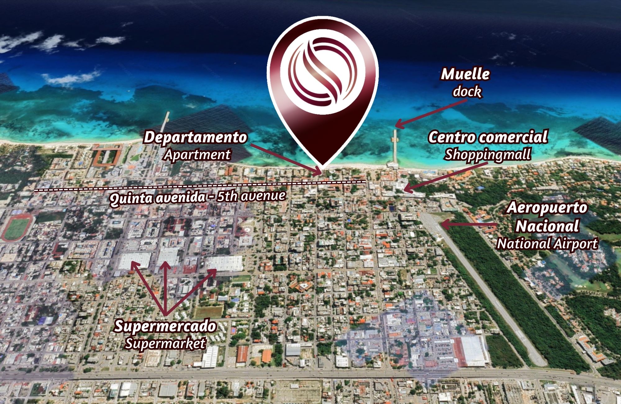 Apartment for Sale, Ocean View, Pre-Construction, Downtown Playa del Carmen