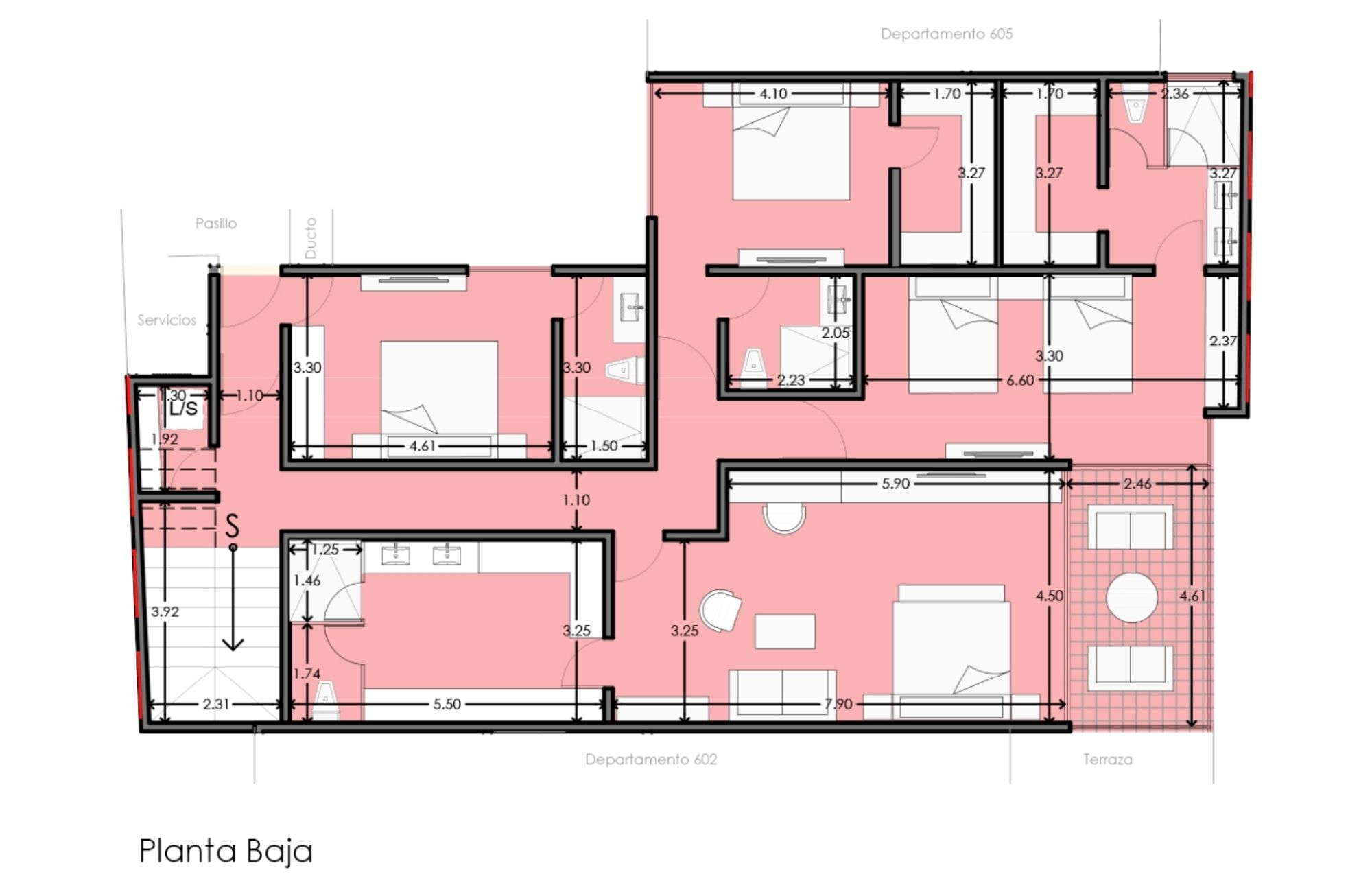 Penthouse de dos pisos frente al mar, con alberca, pre-venta Playa del Carmen.