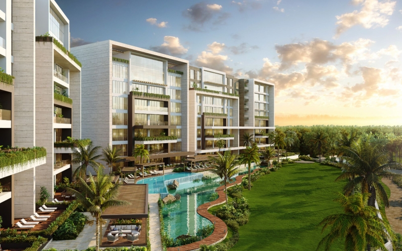 Golf &amp; lake view Apartment for sale in Yucatan Country Club, M&eacute;rida.