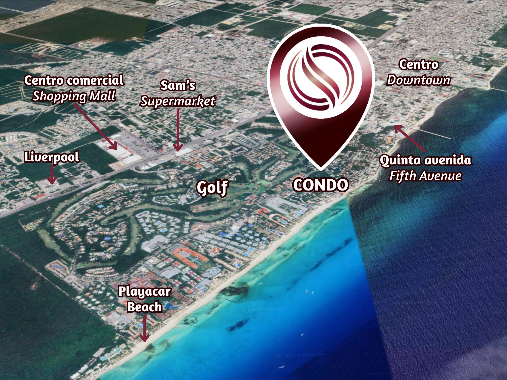 Luxury Villa with Golf Course Views for Sale, Corasol, Playa del Carmen