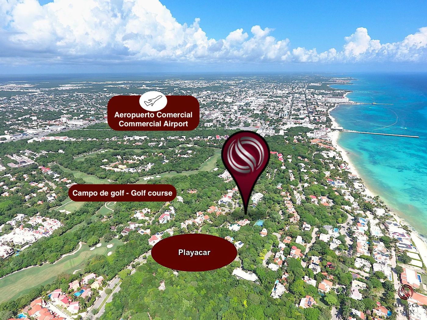 Luxury Villa with Golf Course Views for Sale, Corasol, Playa del Carmen
