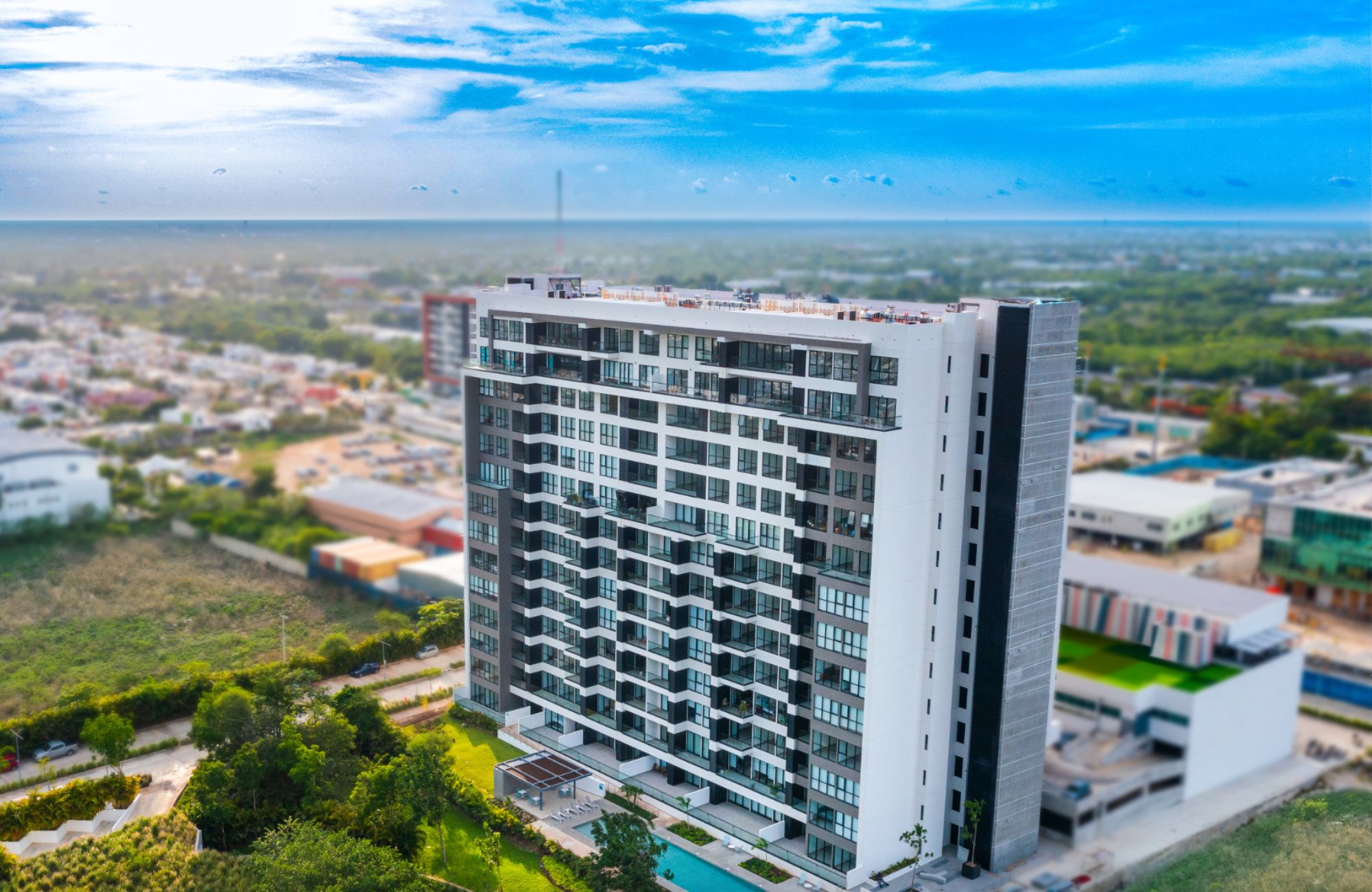 Apartment with 25 amenities, commercial area, dog park, for sale North Zone Merida