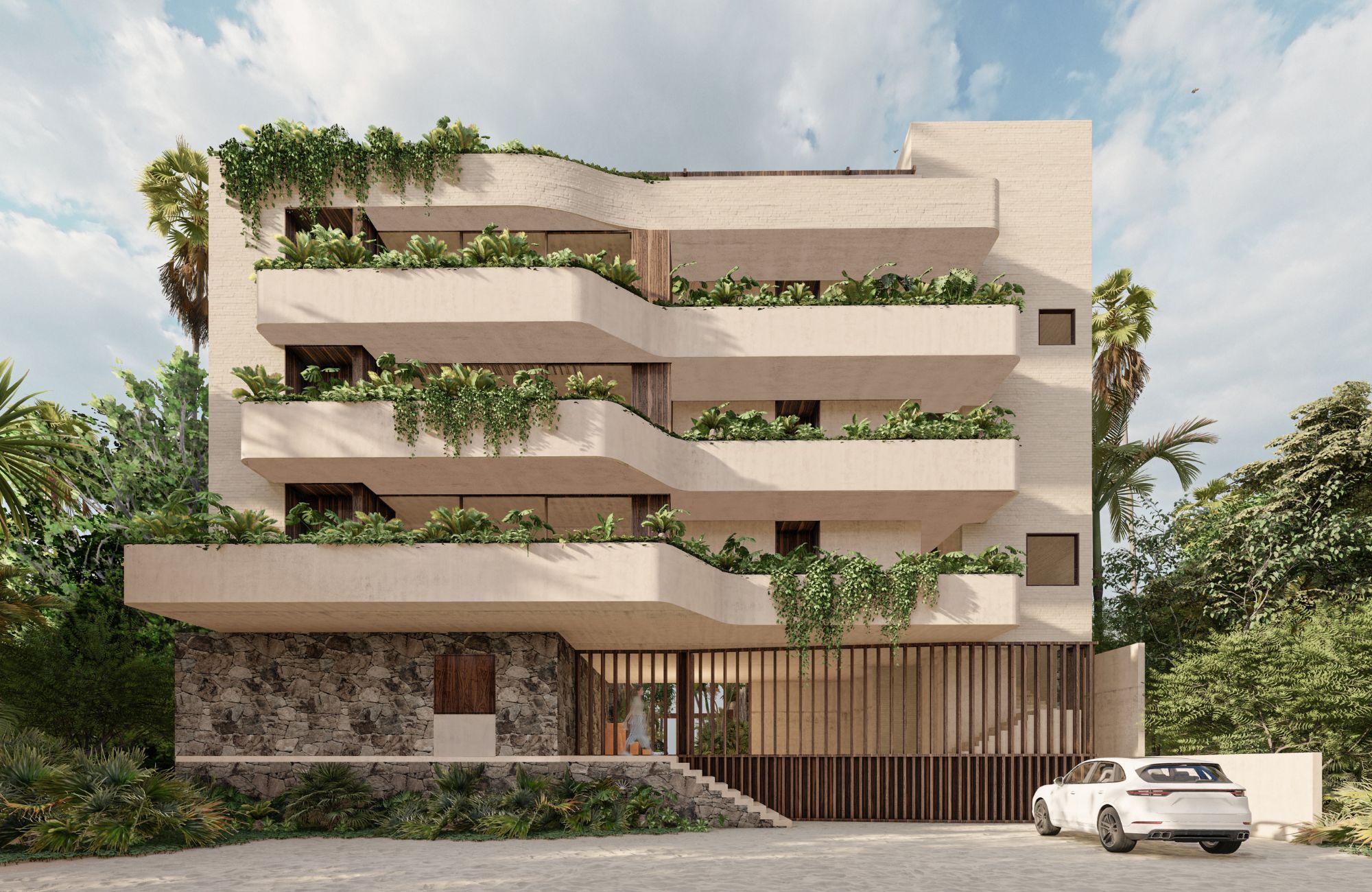 Beachfront condo, private jacuzzi, pool, pool bar, BBQ, for sale Tulum