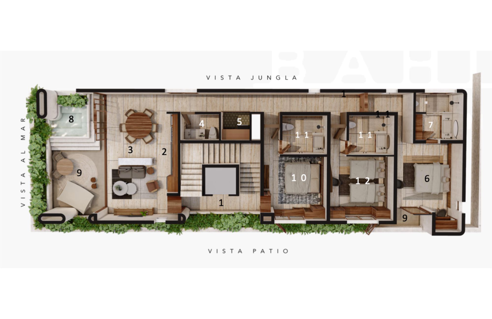 Beachfront condo, private jacuzzi, pool, pool bar, BBQ, for sale Tulum