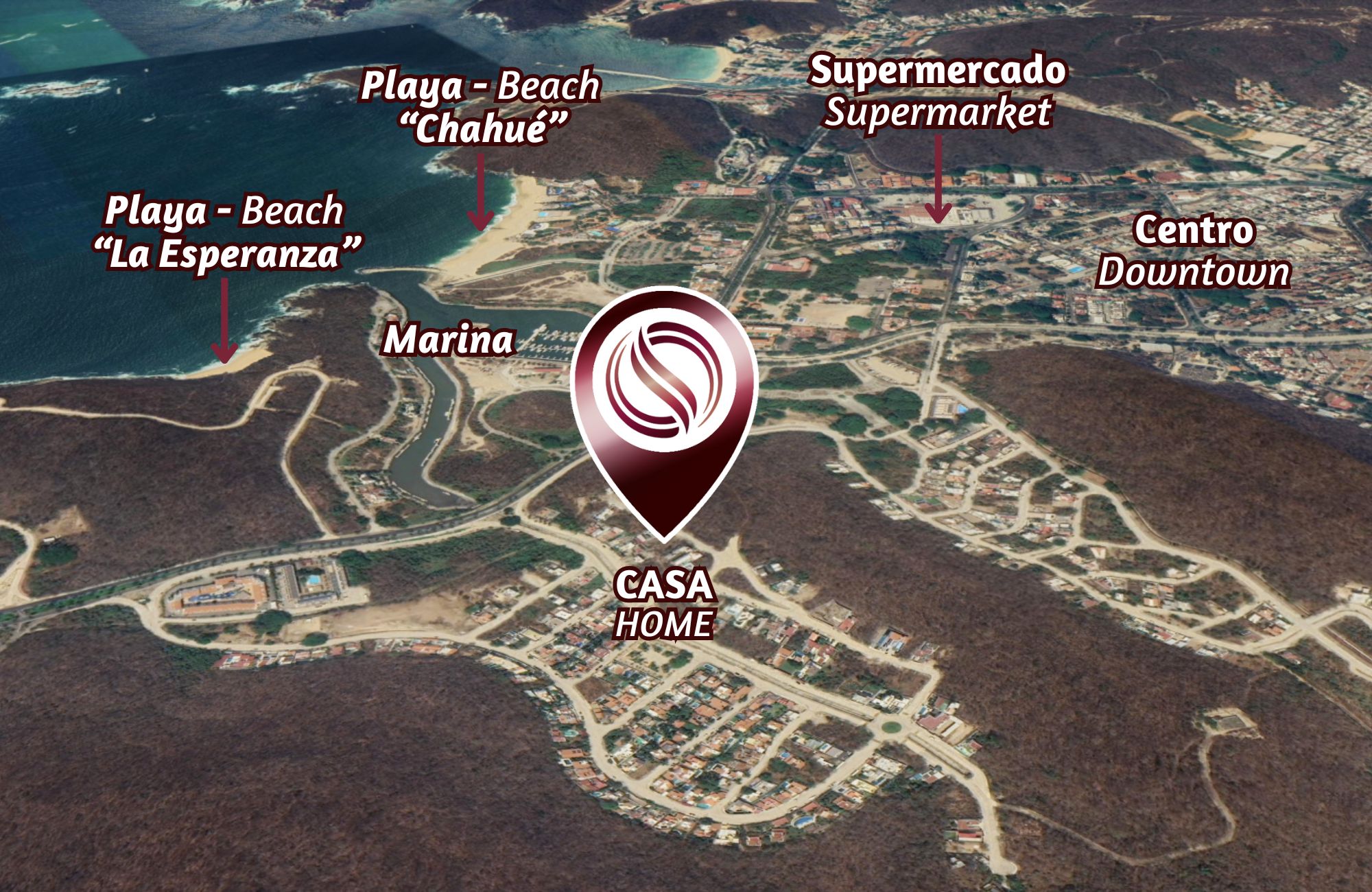 Villa with Private Pool and Rooftop for Sale, El Arrocito, Huatulco