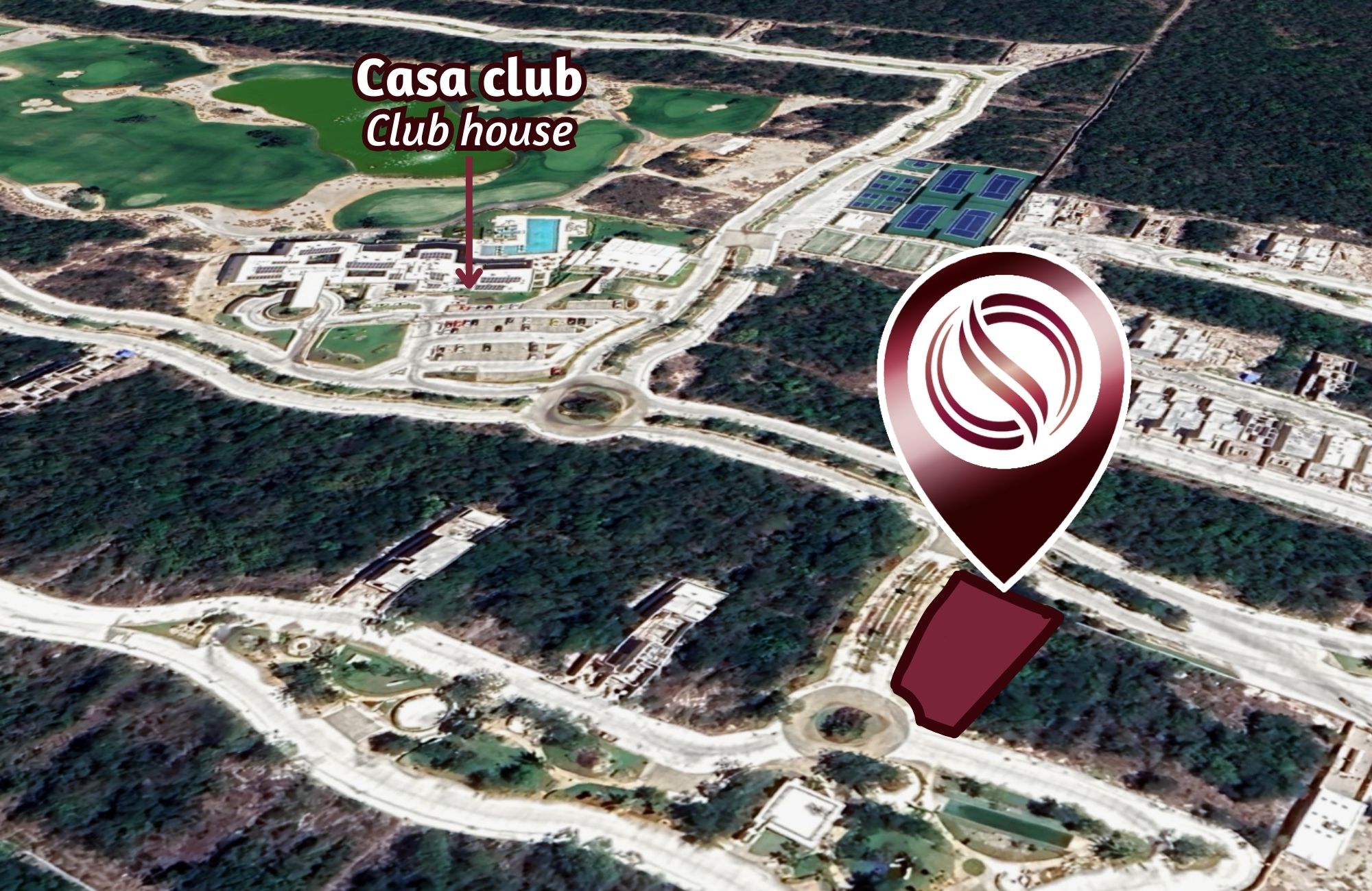 Land of 1,075 m2 i in a gated community with swimming pool, sports fields, pet park, games, spa, and much more amenities for sale in the Nor