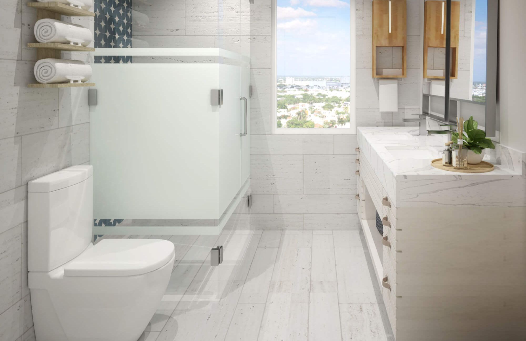 Apartment with rooftop pool, barbecue area, business center, concierge, in Villas La Hacienda for sale, Merida North Zone