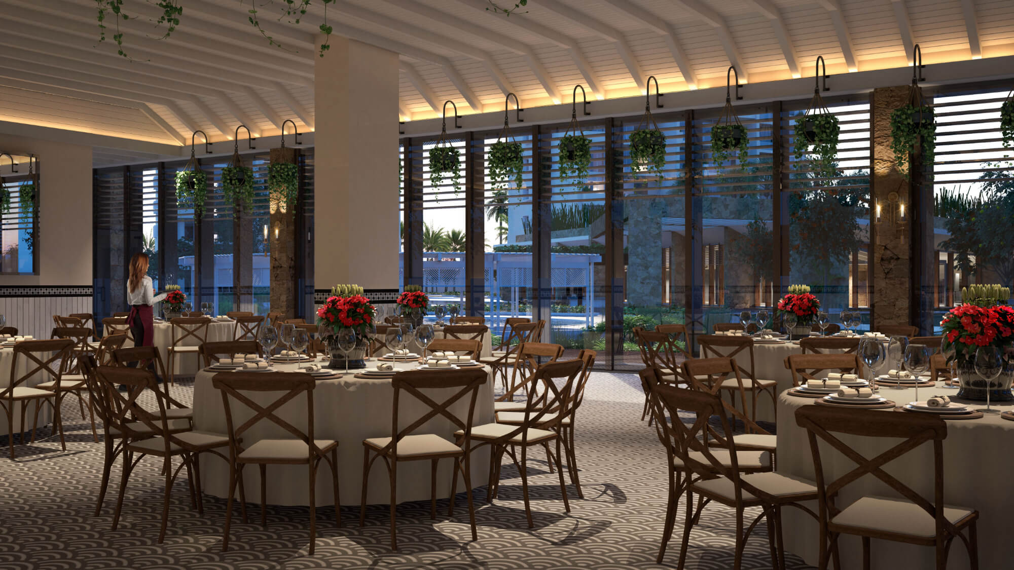 Apartment with rooftop pool, barbecue area, business center, concierge, in Villas La Hacienda for sale, Merida North Zone