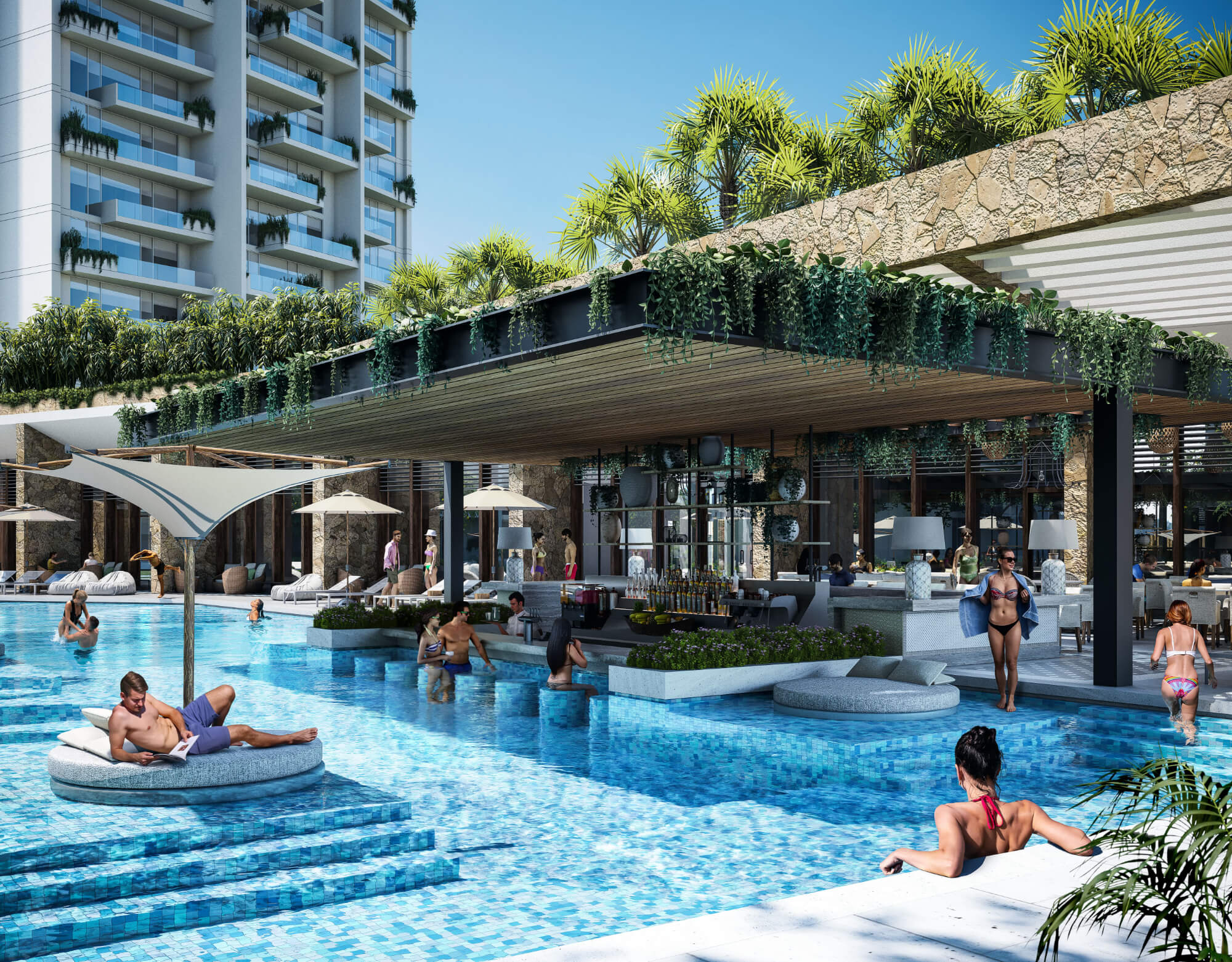 Penthouse with barbecue area, pool, pet area, cigar lounge, coworking gym and more for sale Merida Norte