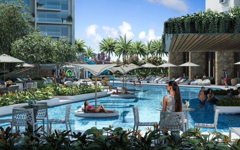 Penthouse with beach club, pool, gym, jogging track, barbecue area among many other activities, North Zone, M&eacute;rida