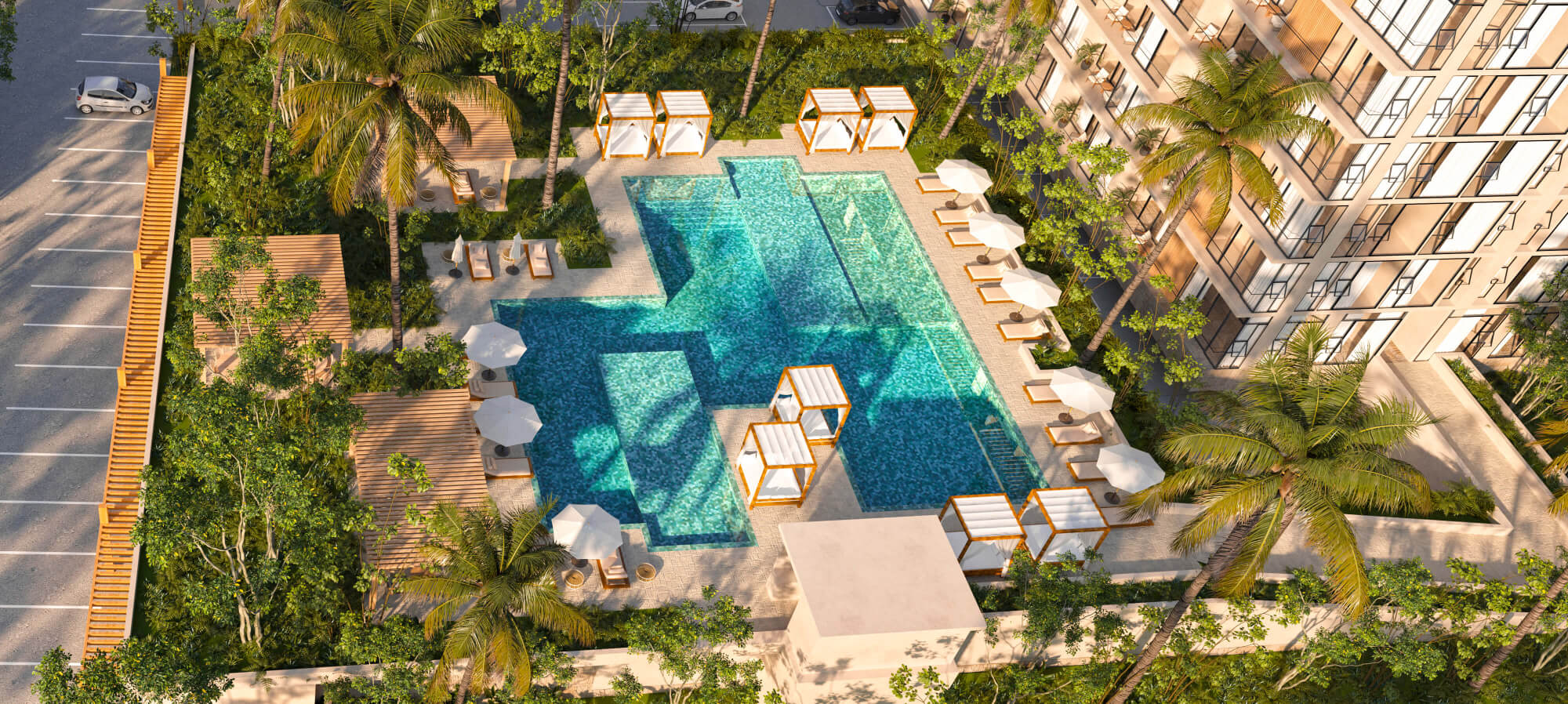 Studio on the 4th floor in Syrena for sale, Downtown Playa del Carmen