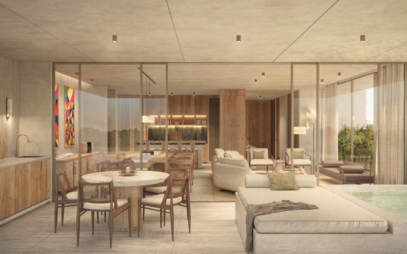 Apartment with private pool, golf simulator, Cinema, for sale, North Zone, Merida.