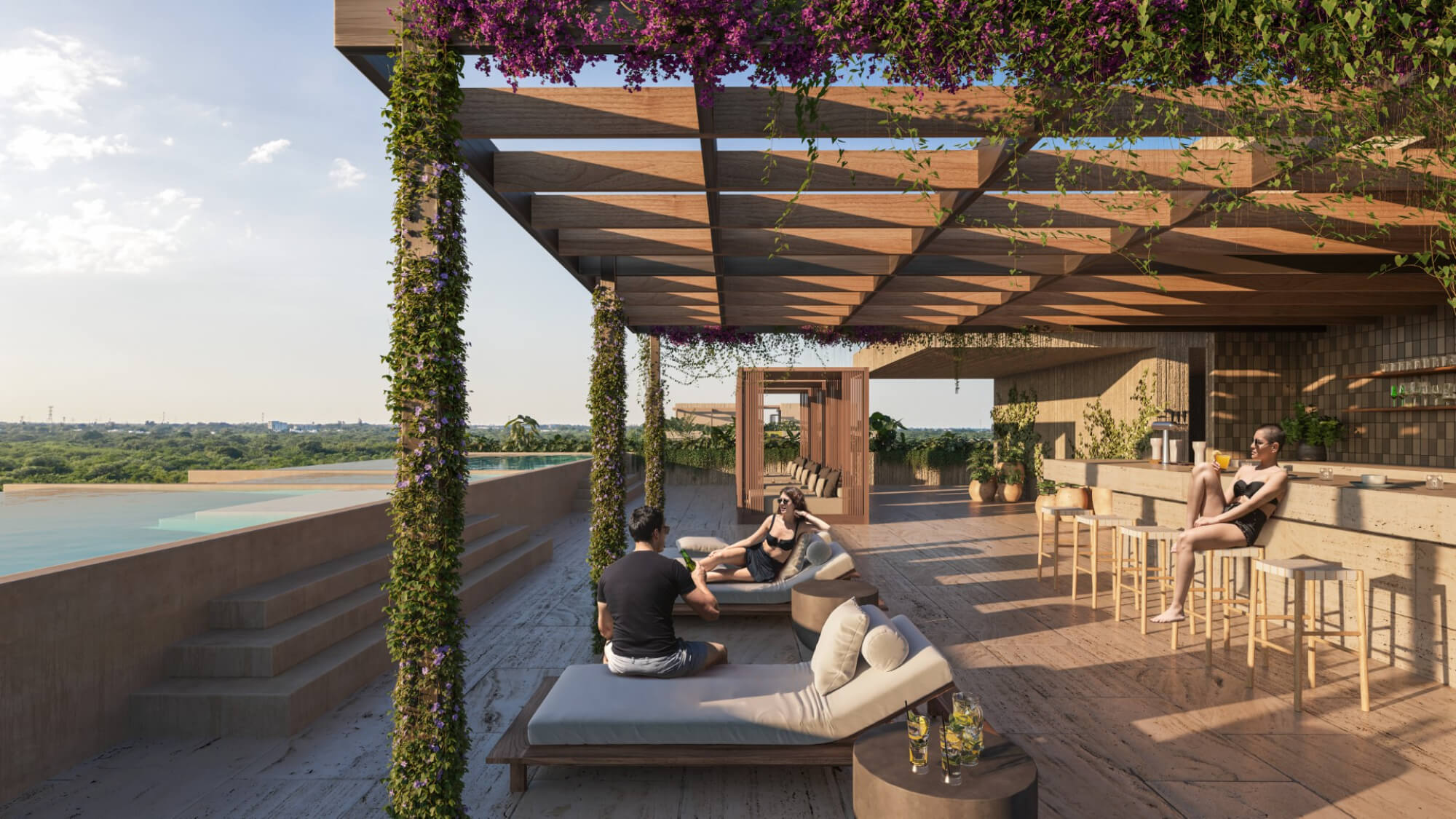 Penthouse with Private Pool, Sauna, Spa and social deck, North Zone, M&eacute;rida.