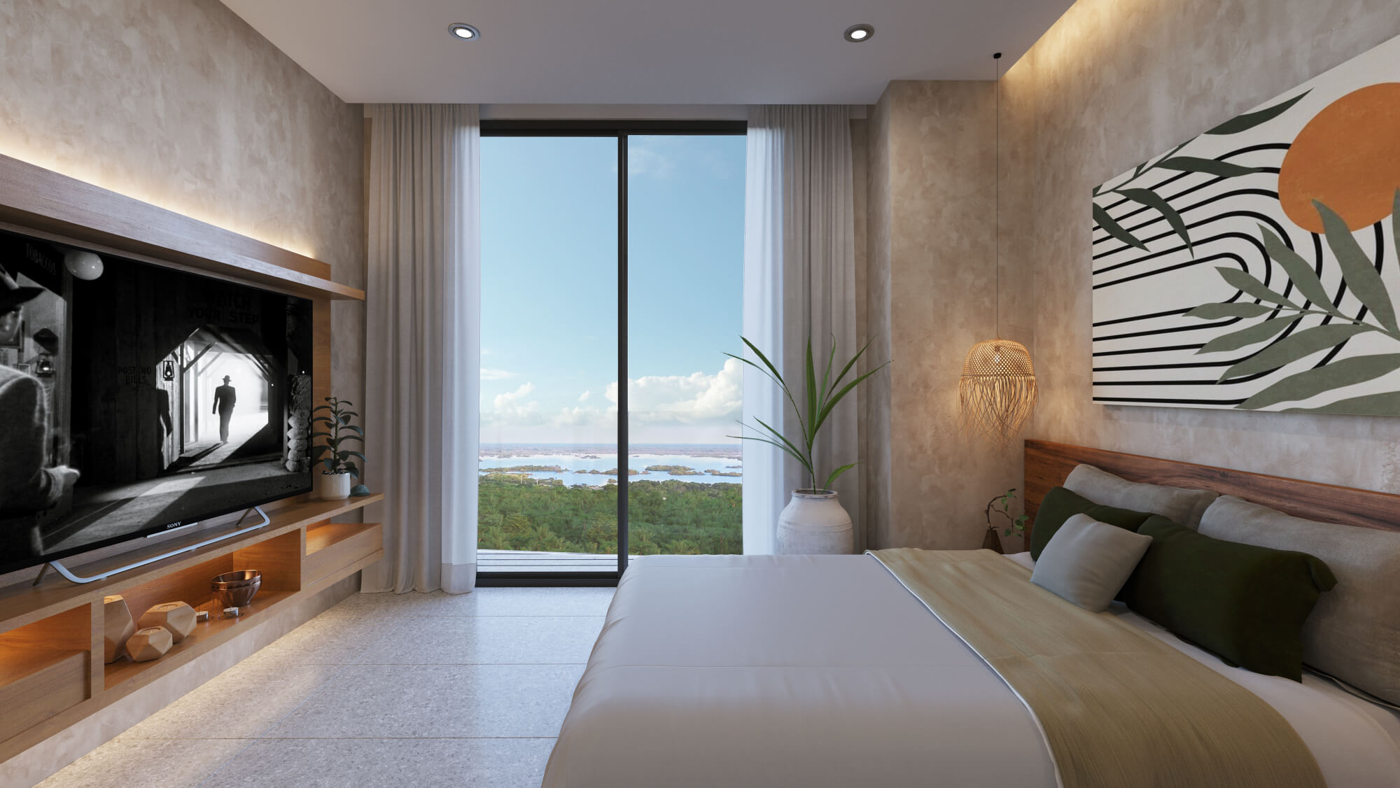 Apartment with ocean view pool and more amenities for sale San Crisanto Yucatan.