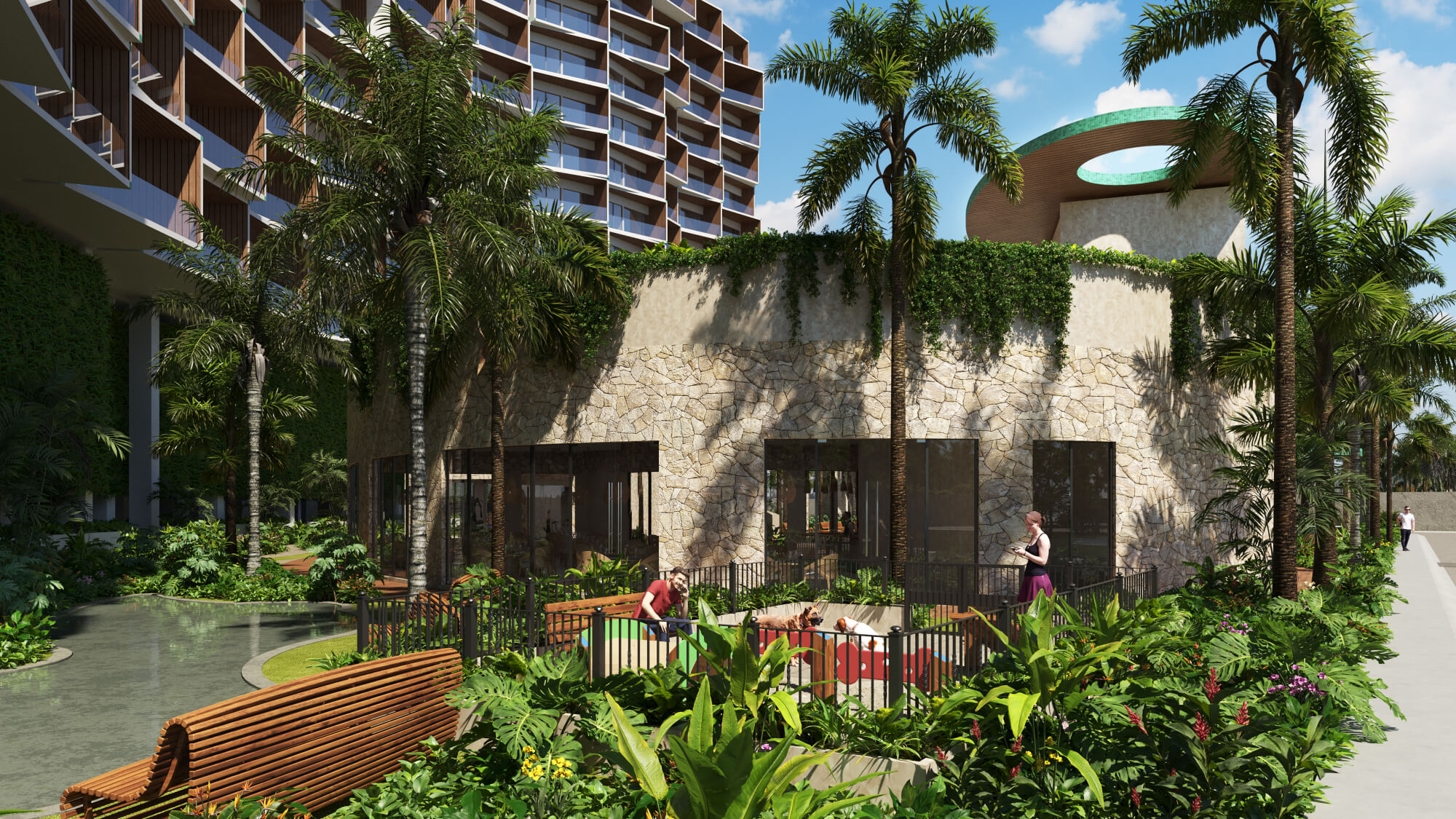 Apartment with ocean view pool and more amenities for sale San Crisanto Yucatan.