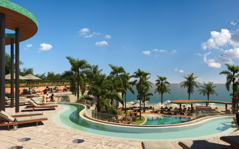 Apartment with beach club, ocean view, pet friendly, for sale Chicxulub Puerto, Yucatan