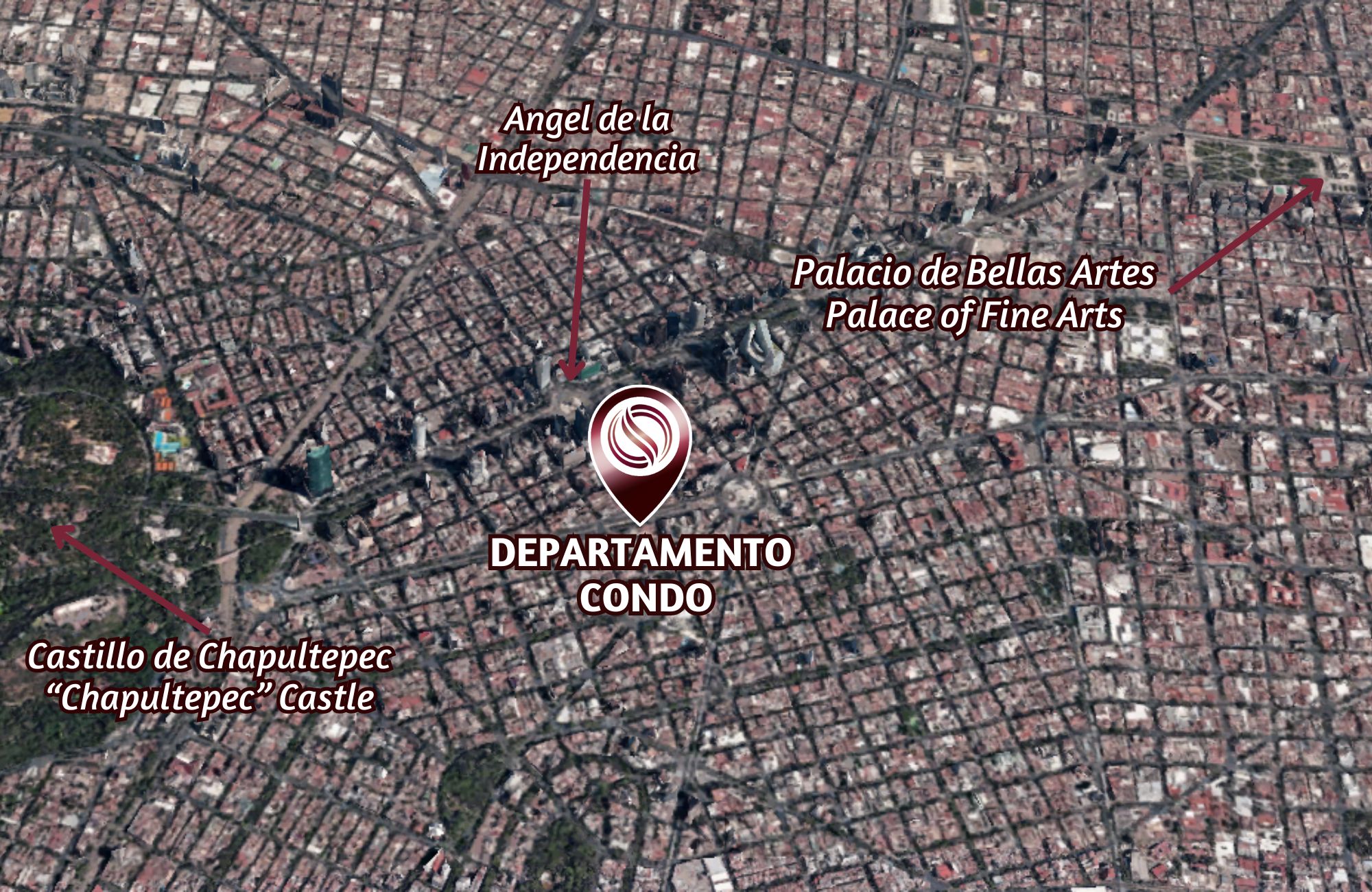 Condominium for sale with floor-to-ceiling windows, Miguel Hidalgo, Mexico City