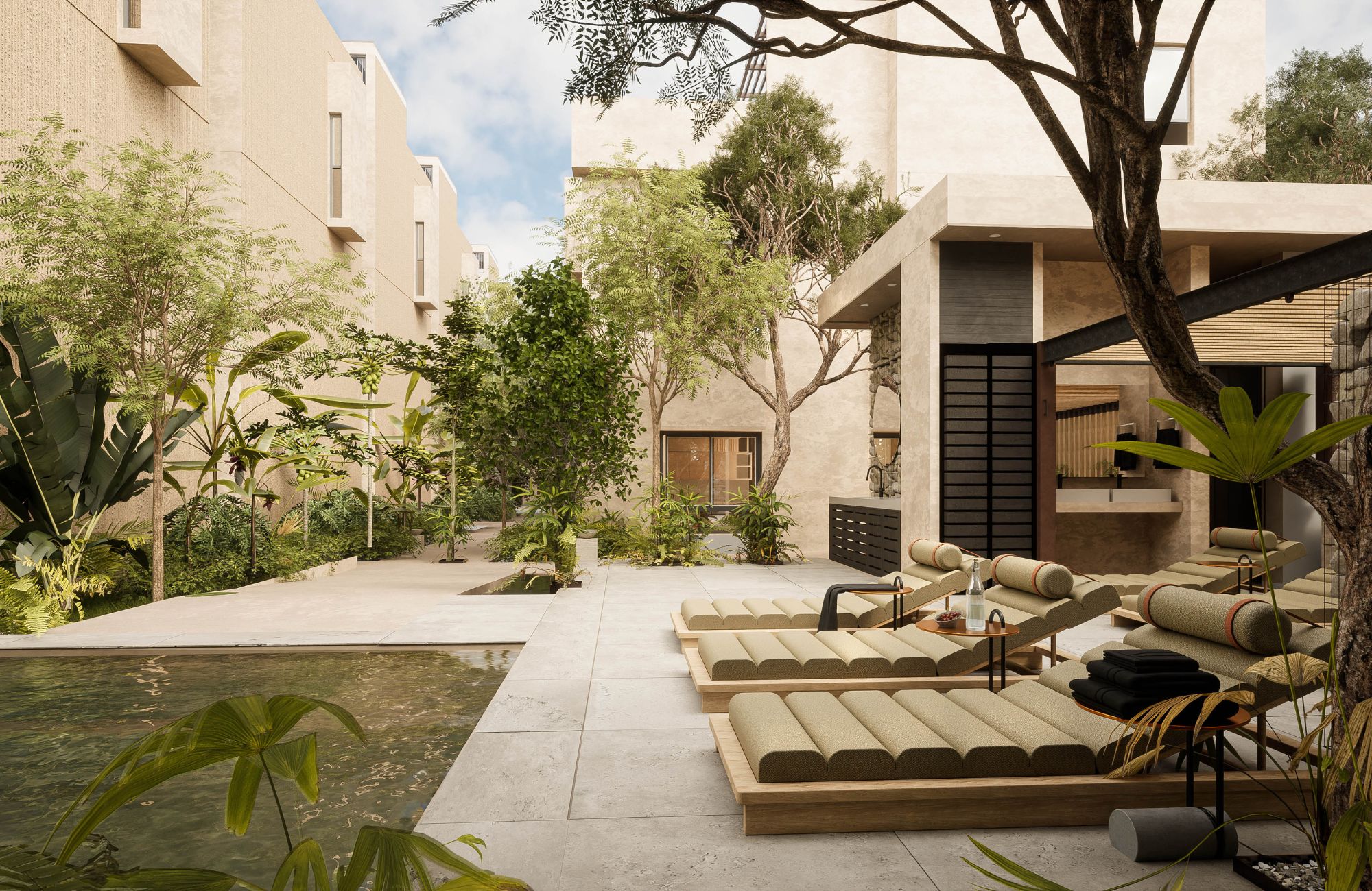 Double-height villa with pool, in Selvazama, with amenities, for sale Tulum.