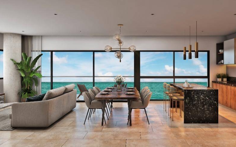 Ocean view apartment, pool, juniors club, kids club, for sale, Marina Yucalpet&eacute;n, M&eacute;rida