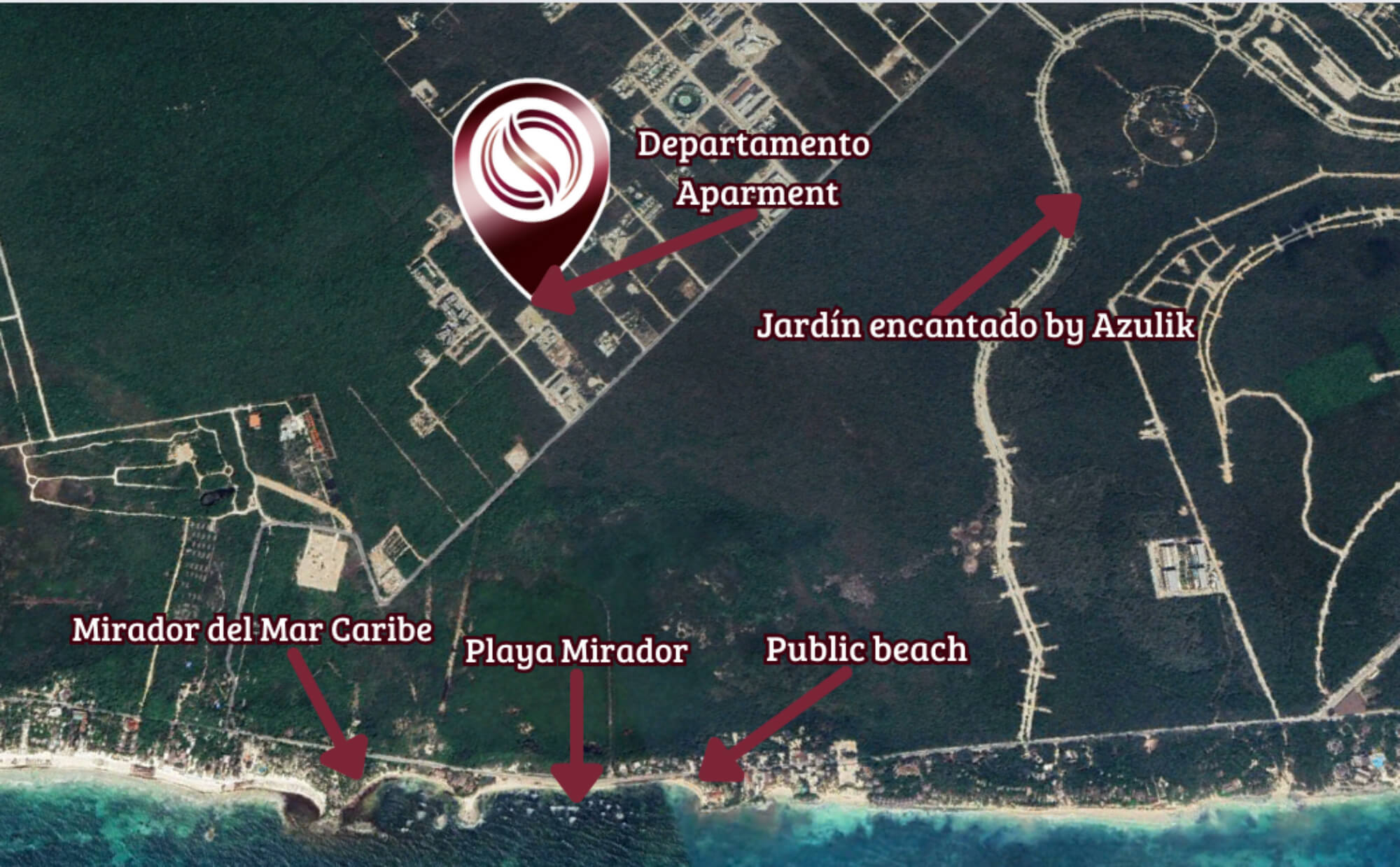 Condo with common areas surrounded by nature, near the beach in Tulum, for sale.