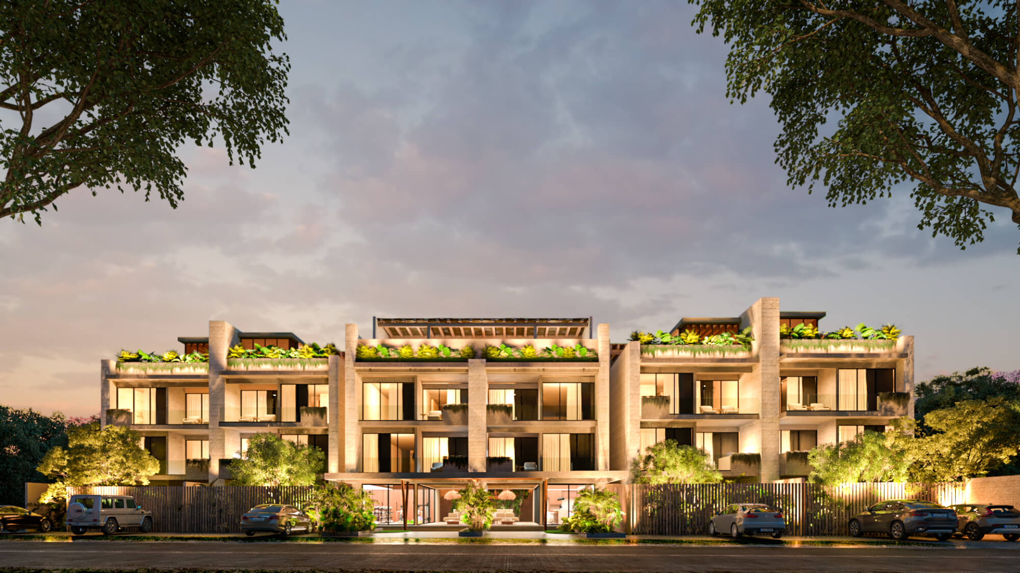 Condo with common areas surrounded by nature, near the beach in Tulum, for sale.