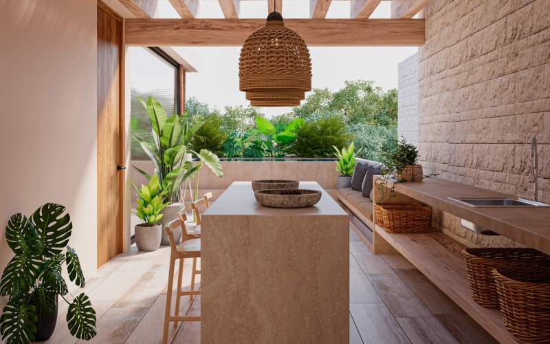 Penthouse con alberca privada ,roof top comun con vista al mar, venta, Region 8, Tulum.