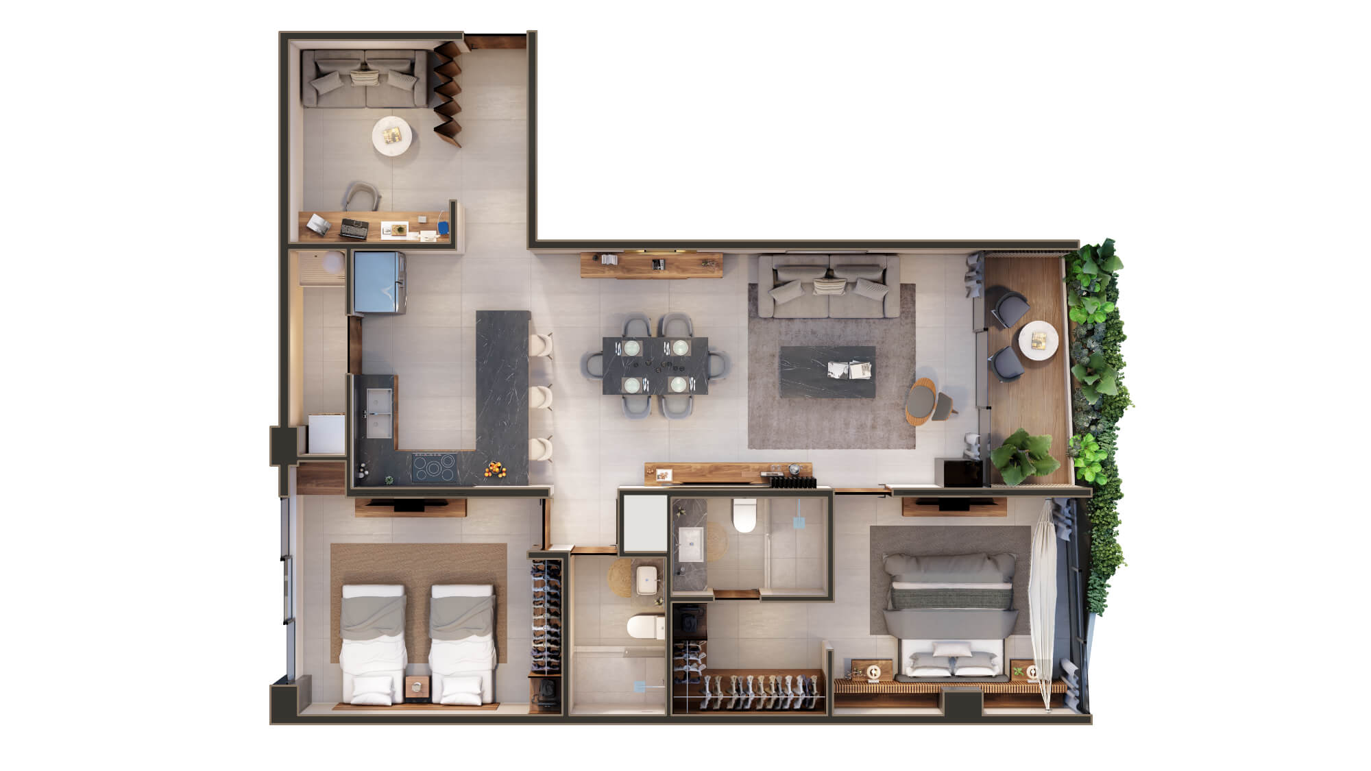 Departamento con terraza, en venta, M&eacute;xico Norte, M&eacute;rida