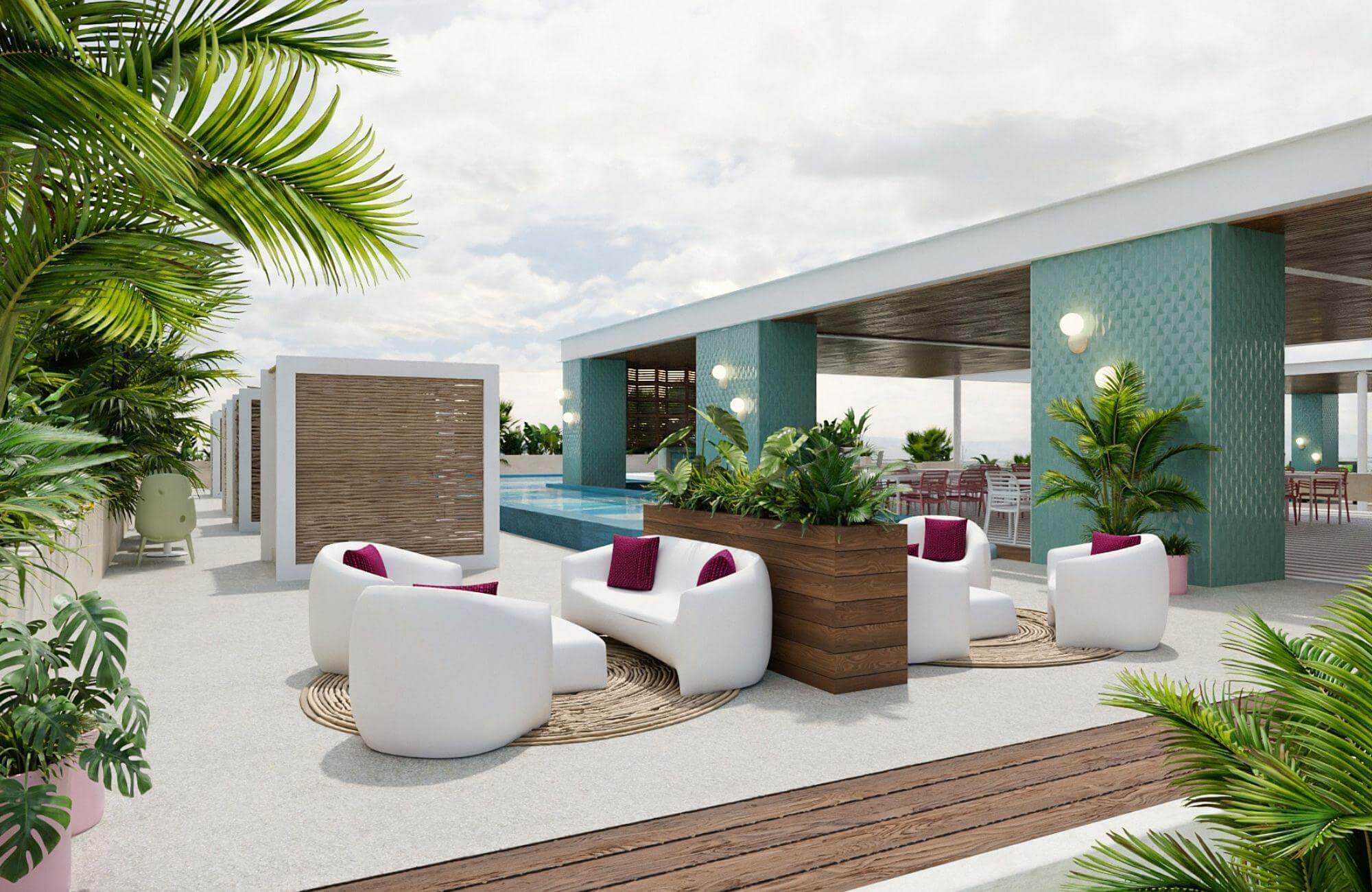 Studio with ocean view from rooftop for sale, Centro, Playa del Carmen