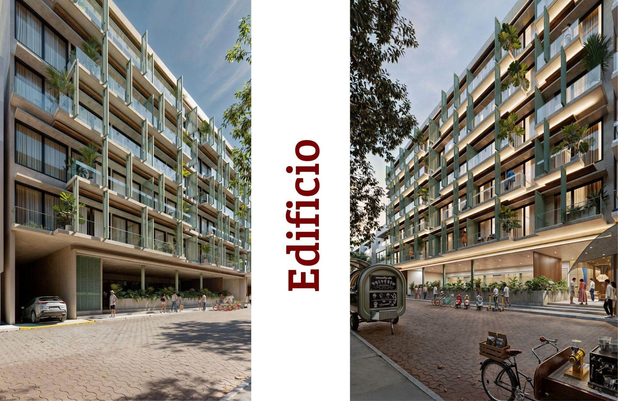 Apartment with private garden lock off system, ocean view from rooftop, 190 meters from the beach, pool view.