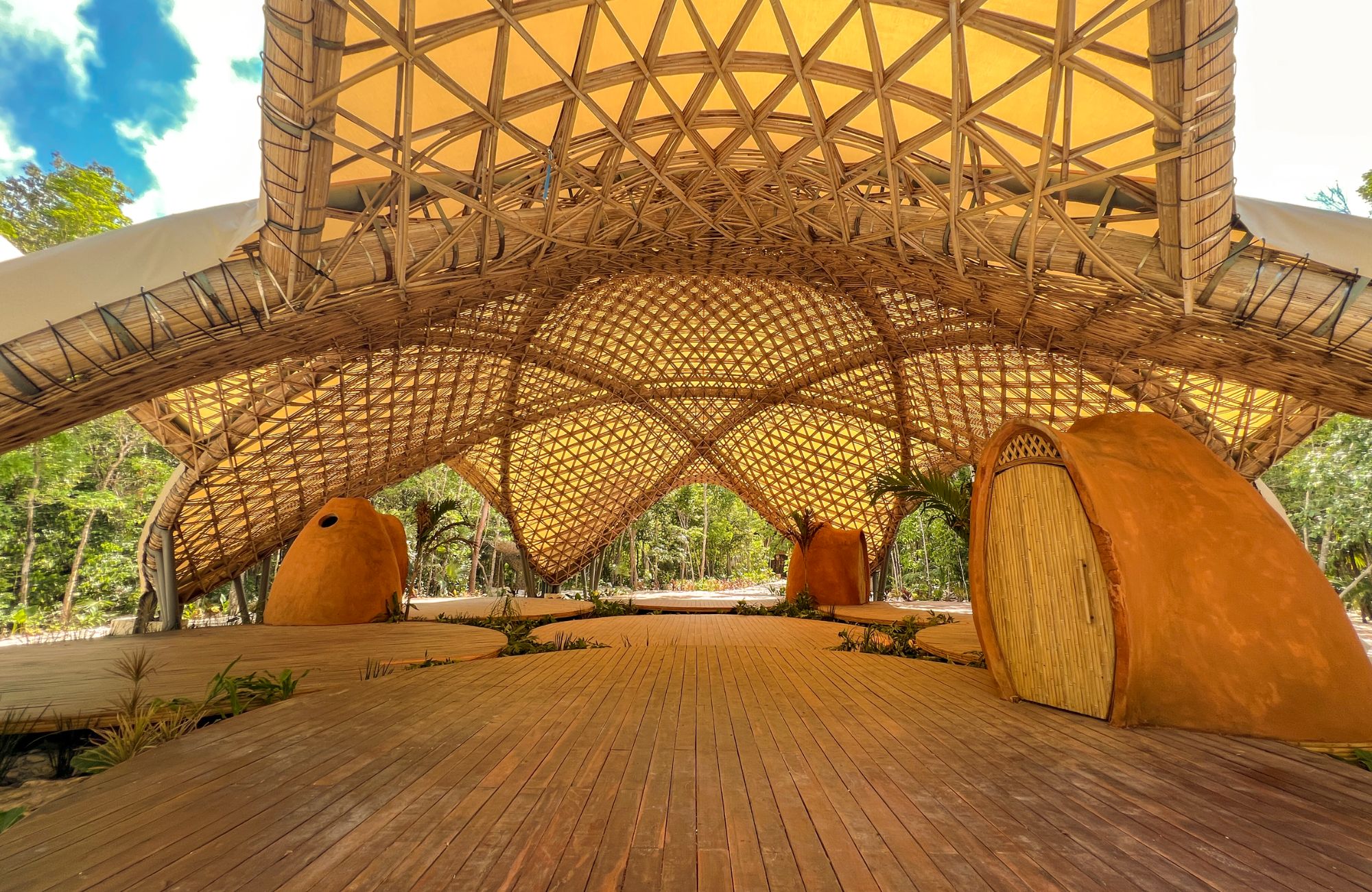 Land with clubhouse, private community surrounded by nature for sale Tulum.