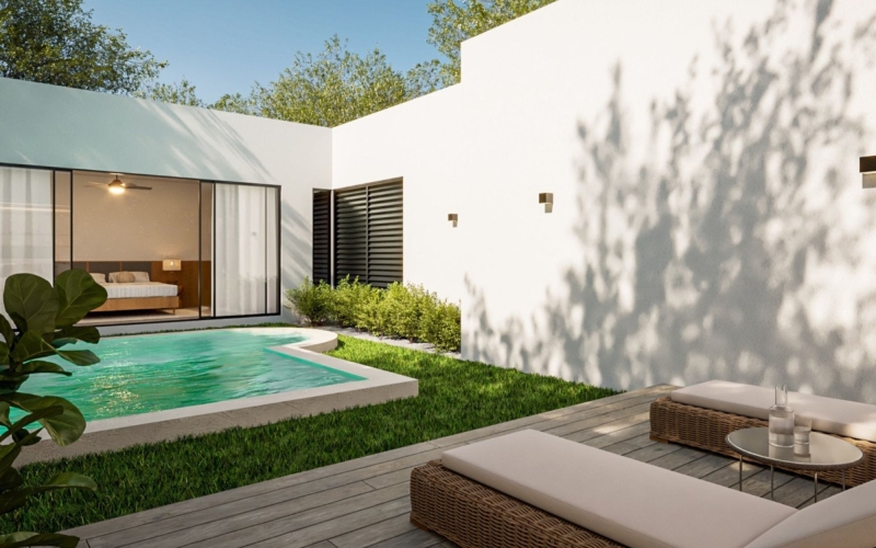 House with private pool, Pre-construction, Repobladores, Cozumel