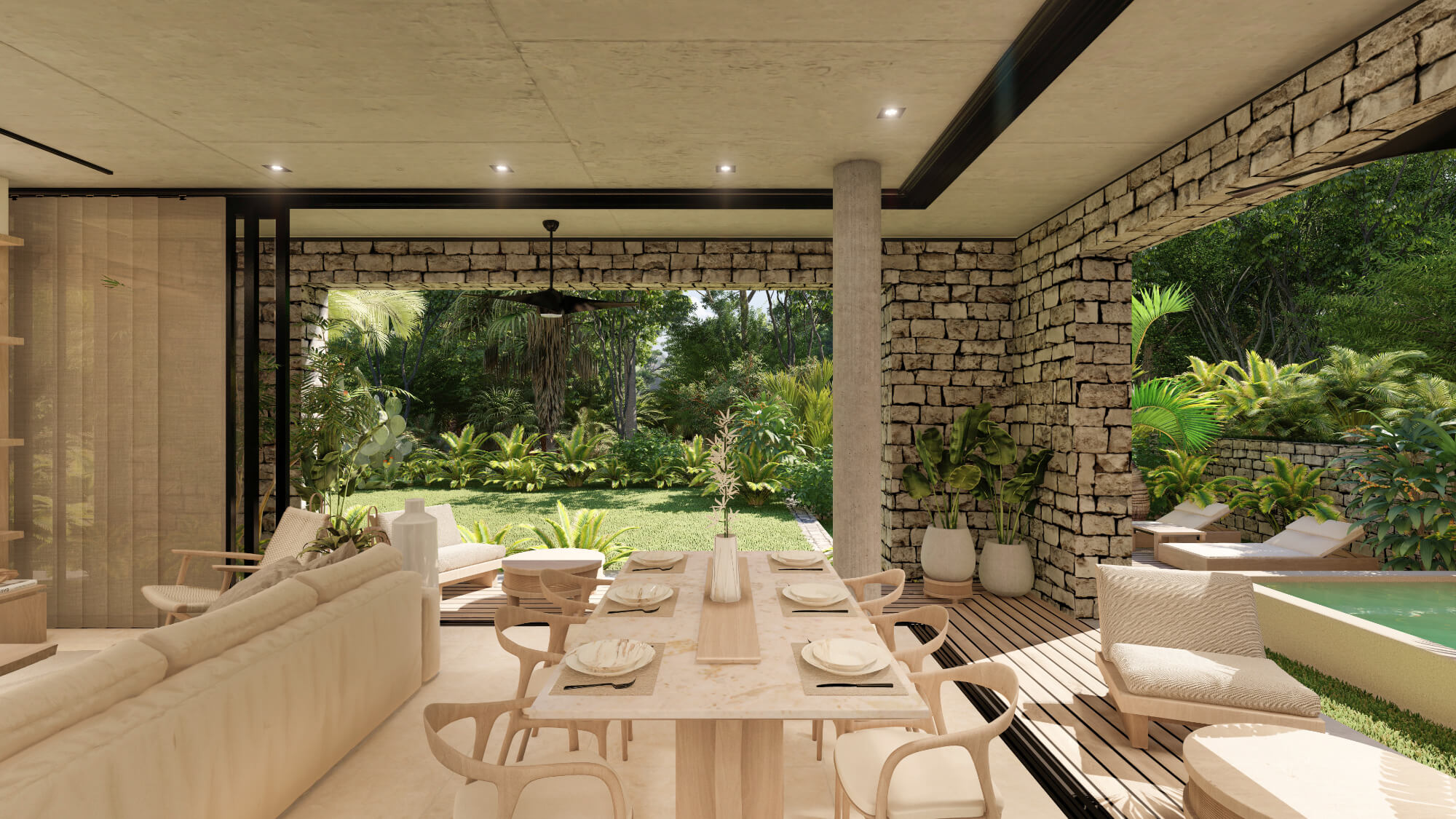 Studio with private terrace, Gym, Pool and Jacuzzi, Downtown, for sale, Playa del Carmen.