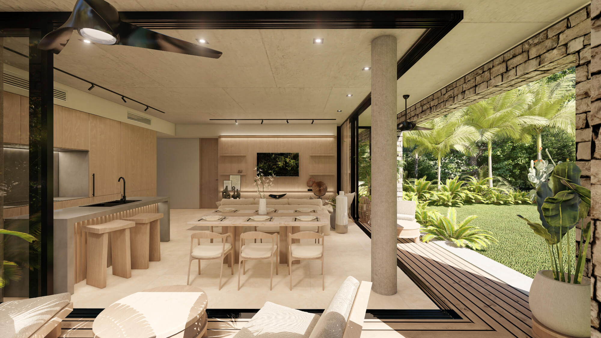 Amazing condo with private terrace and pool view &ndash; Ejido, Playa del Carmen