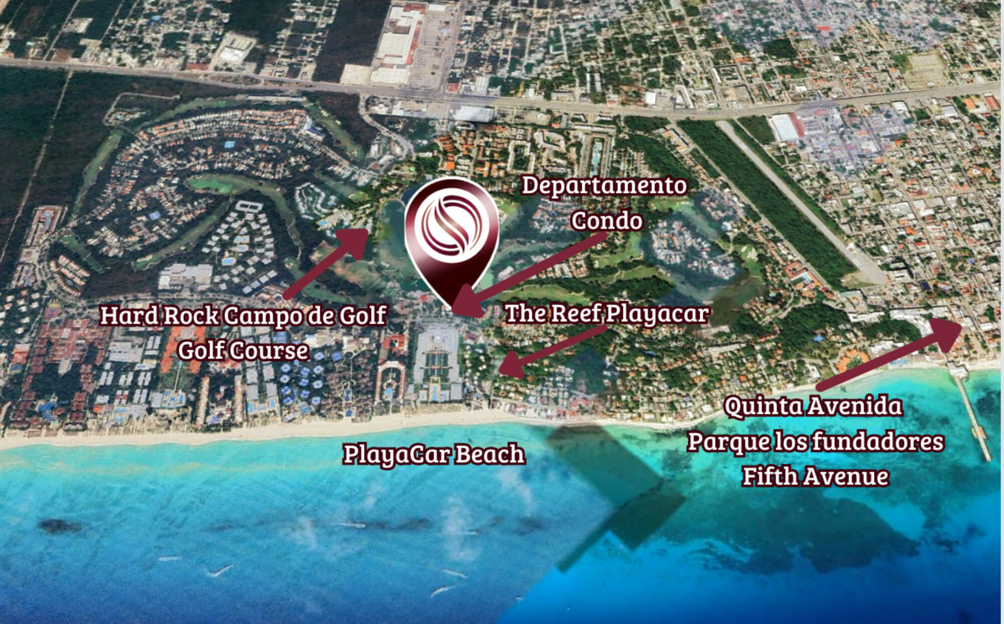 Condo with rooftop and pool, for sale, Downtown, Playa del Carmen.