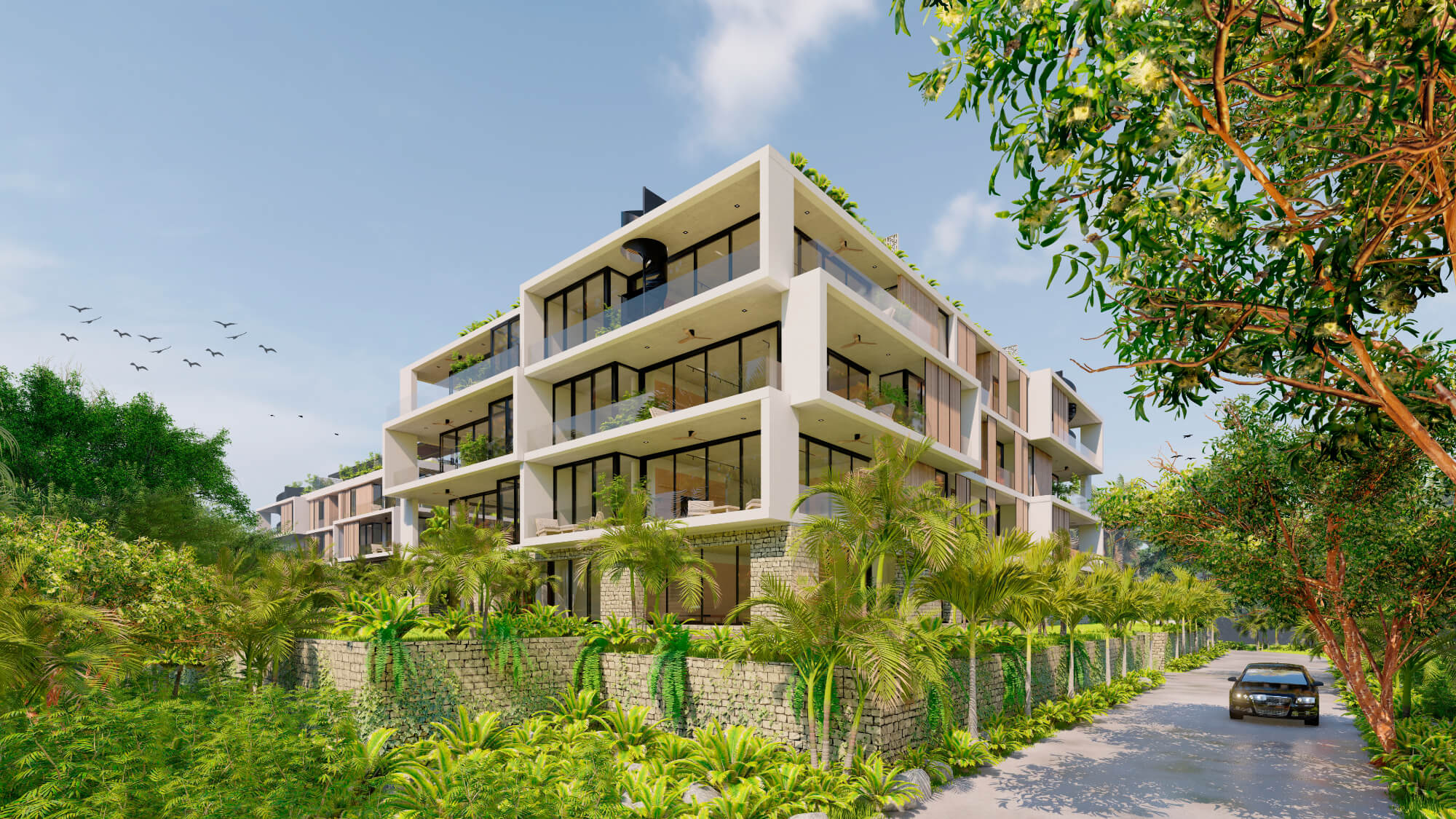 Condo with rooftop and pool, for sale, Downtown, Playa del Carmen.