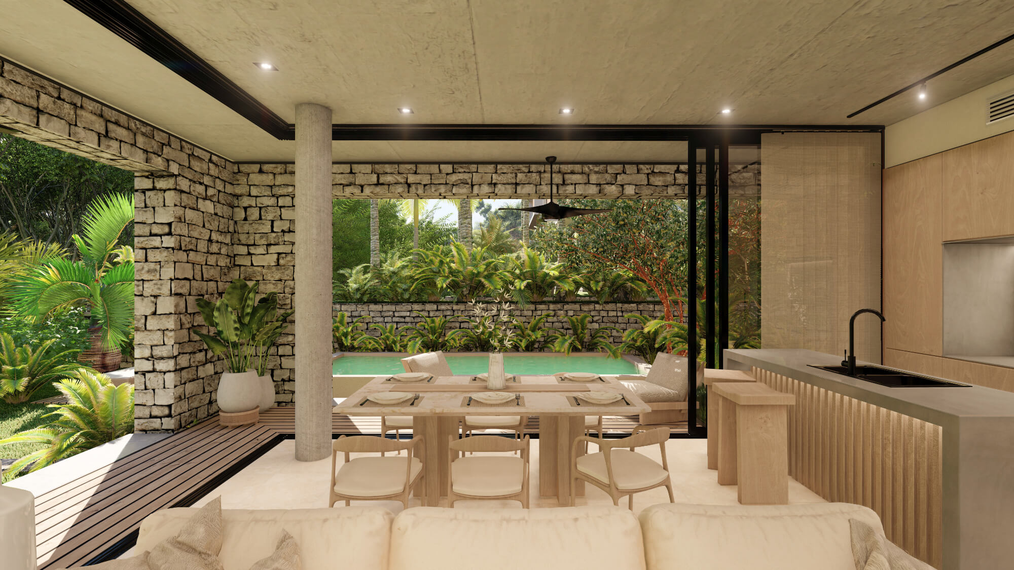 Condominium with private pool, panoramic terrace, in Playacar, clubhouse with 4 pools, playground for children, Pet zone, gym, clubhouse, re