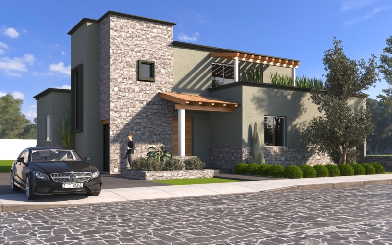 House with Garden and Pool, Pre-construction, Atotonilco, San Miguel de Allende