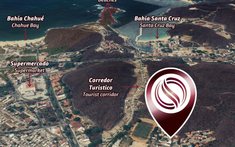 Reduced price, Multifamily Land (flattened and ready to build) for sale in Sector H, La Crucecita, Huatulco.