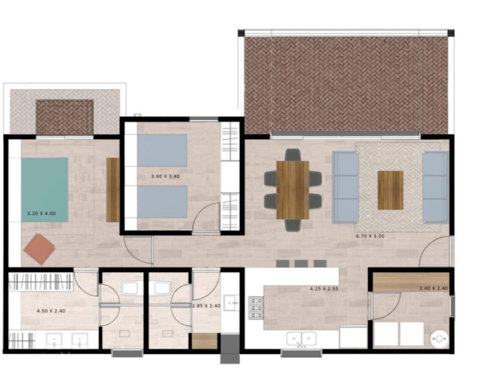 Ground floor condo with garden, clubhouse, pool and gym, sports fields and more, for sale, San Miguel De Allende.