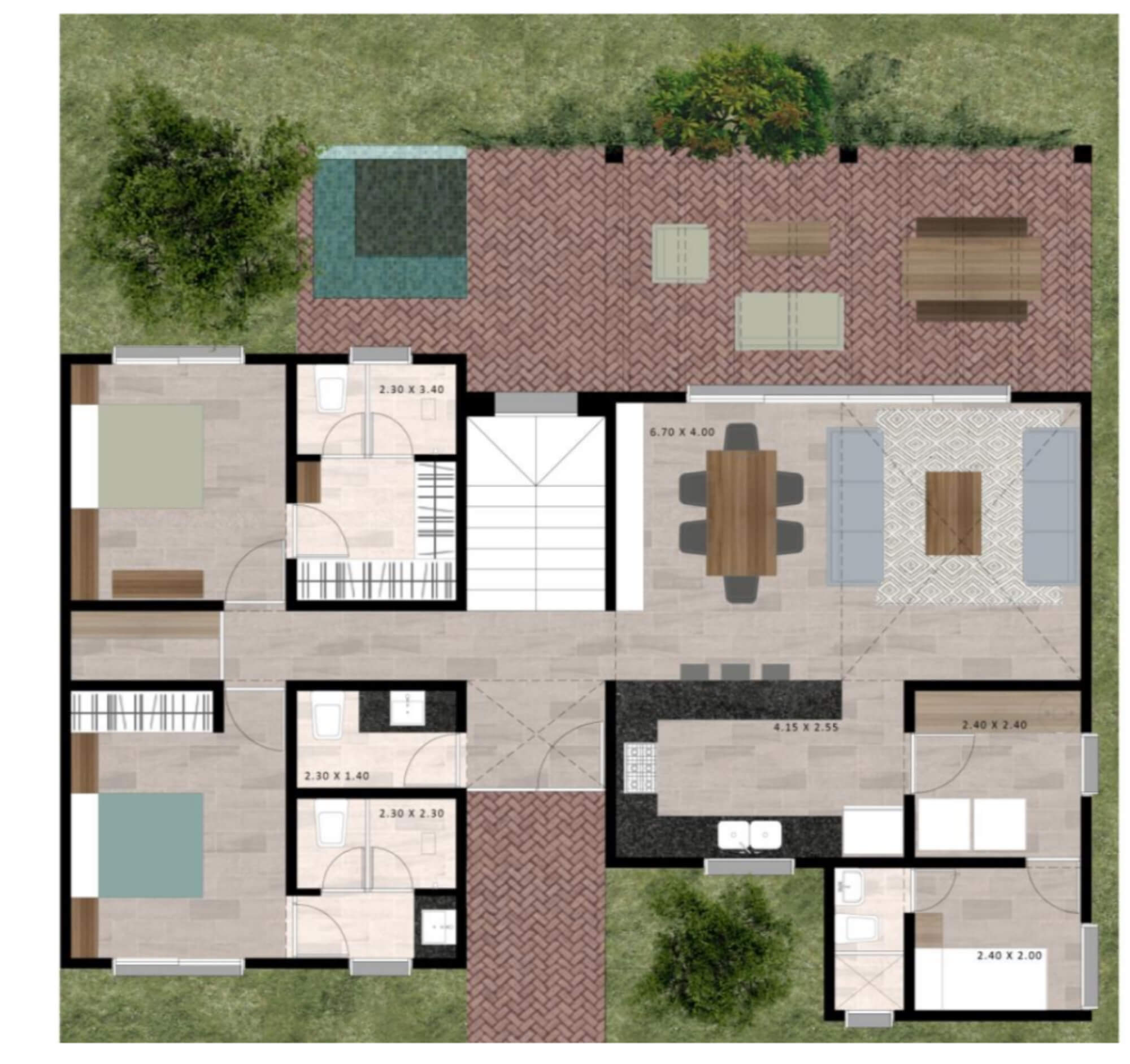 Apartment with garden, private jacuzzi and Terrace, for sale, La Lejona, San Miguel de Allende